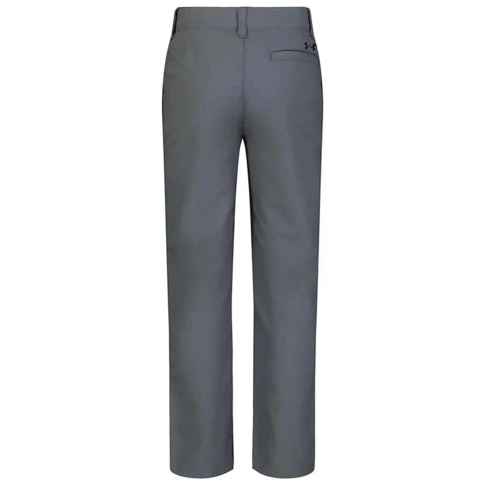 Under Armour Matchplay Golf Pants Boys 4 Pitch Gray Stretch Tapered Leg FROG580
